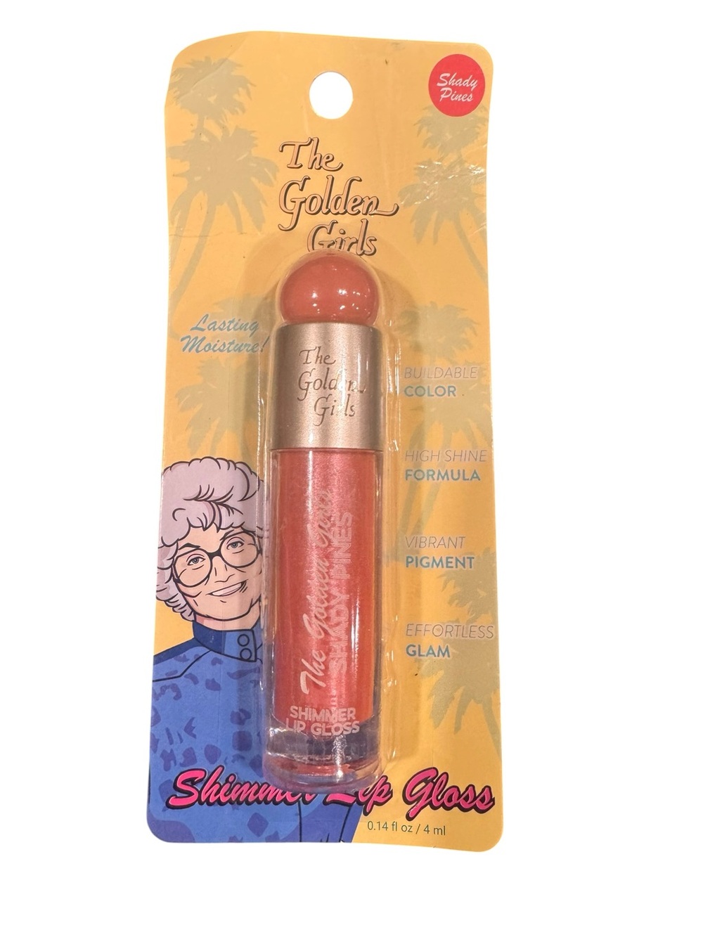 The Golden Girls Shimmer Lip Gloss — Shady Pines NWT